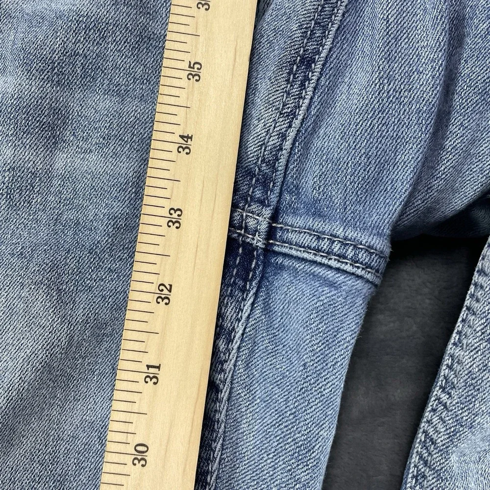 Silver Jeans Gordie Mens Distressed Denim‎ light Blue Jeans 38x34 FITS 40x33